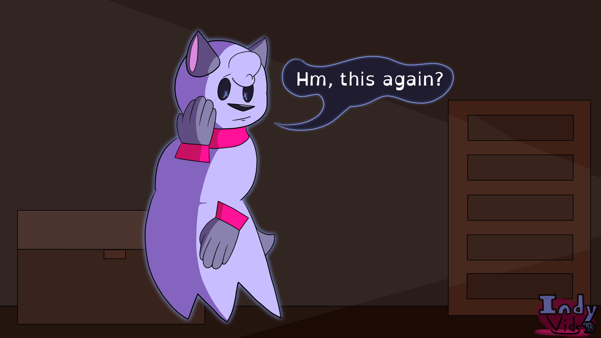 The confused ghost of an anthro dog.