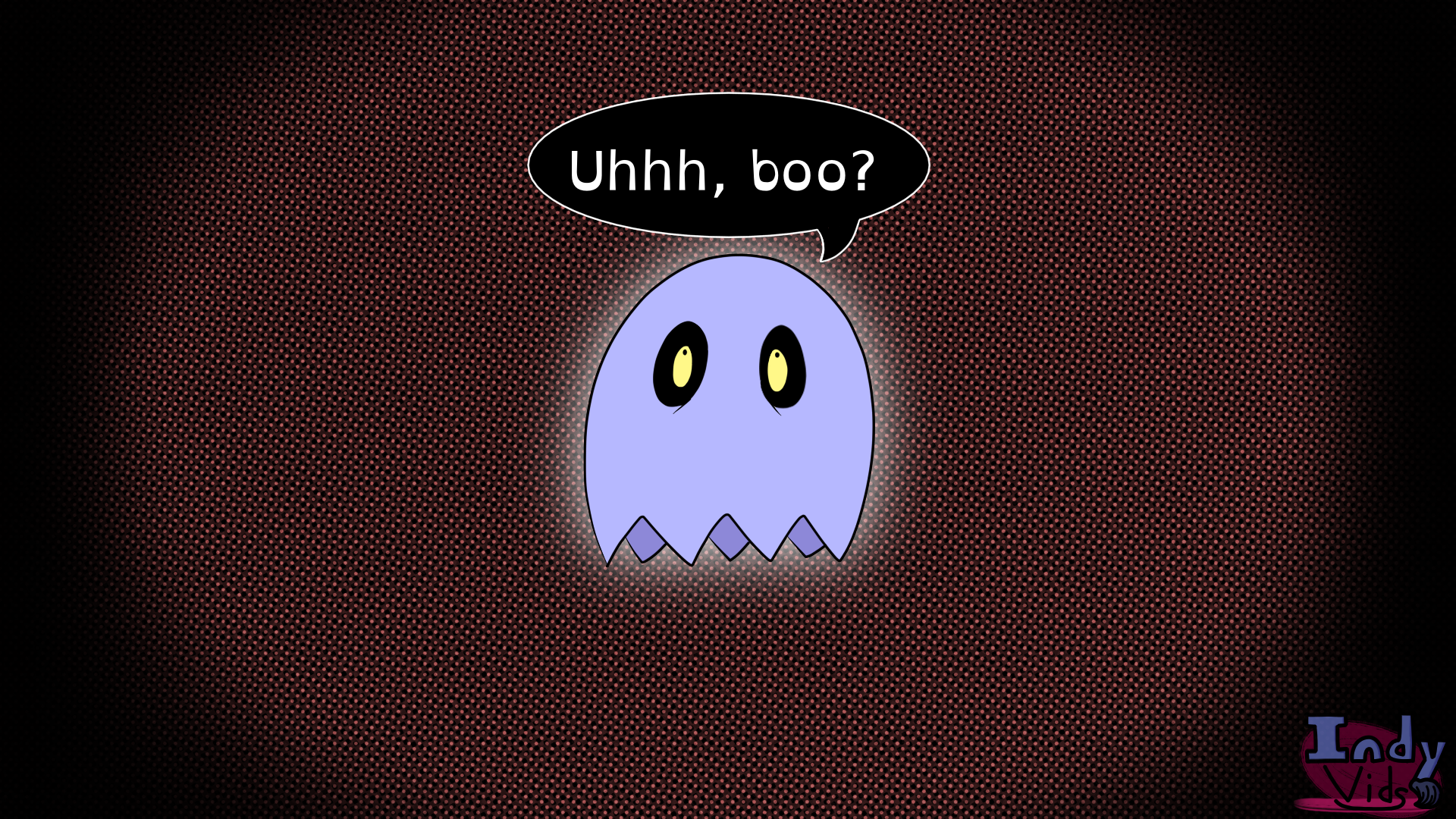 A small, cute-looking, bedsheet-style ghost.